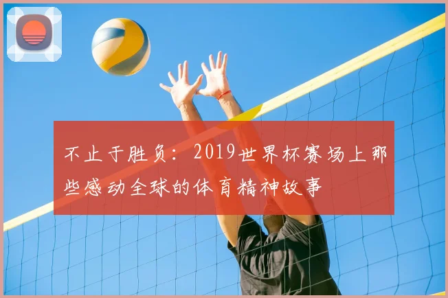不止于胜负:2019世界杯赛场上那些感动全球的体育精神故事